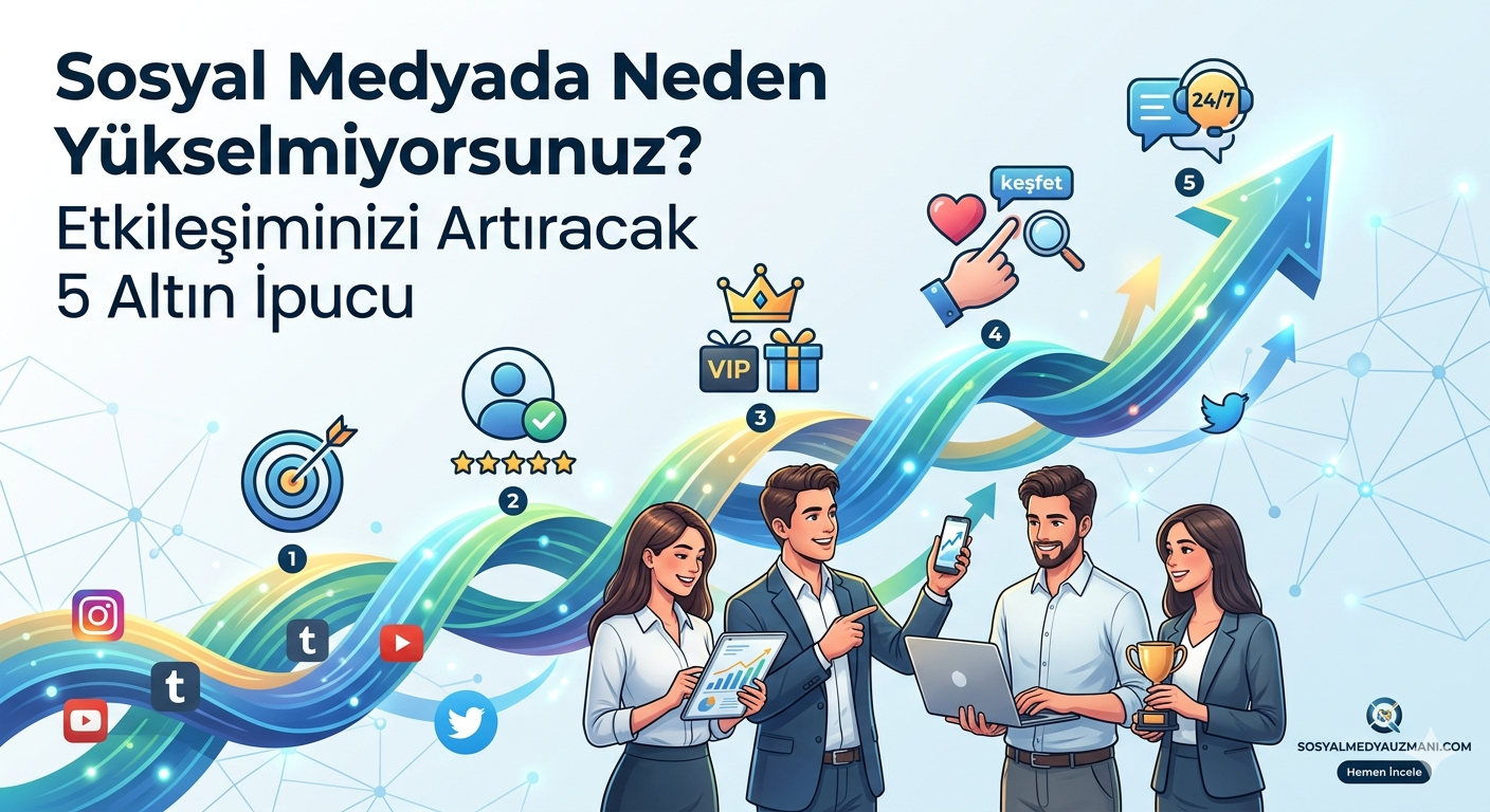 Sosyal Medyada Neden Yükselmiyorsunuz? Etkileşiminizi Artıracak 5 Altın İpucu